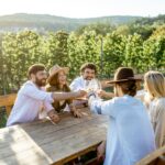 dégustation de vins lors d'un rallye