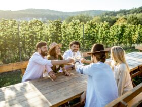 dégustation de vins lors d'un rallye