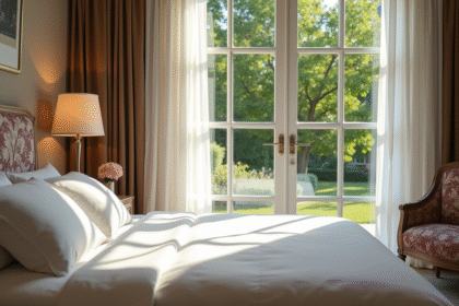 Suite luxueuse en Île-de-France avec vue sur jardin